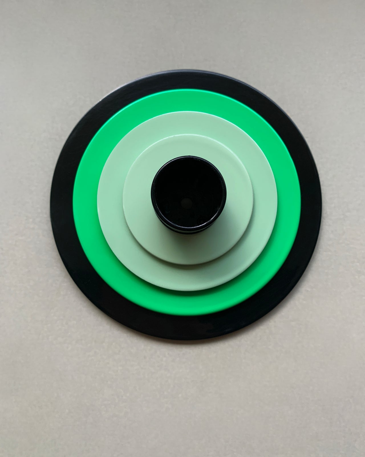 kerzenständer / candle holder set 02, schwarz/mint,mint,neongrün