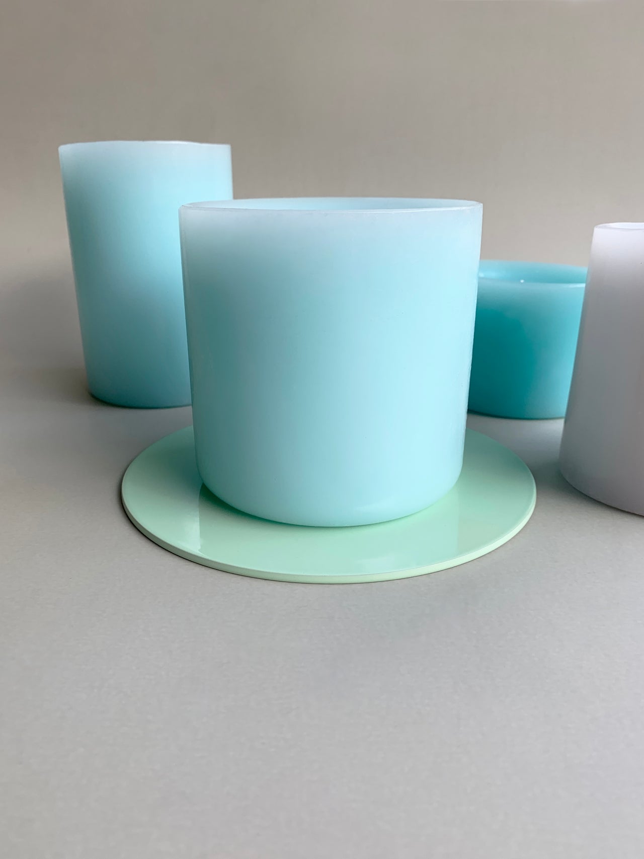 kerzenteller / candle plate mint