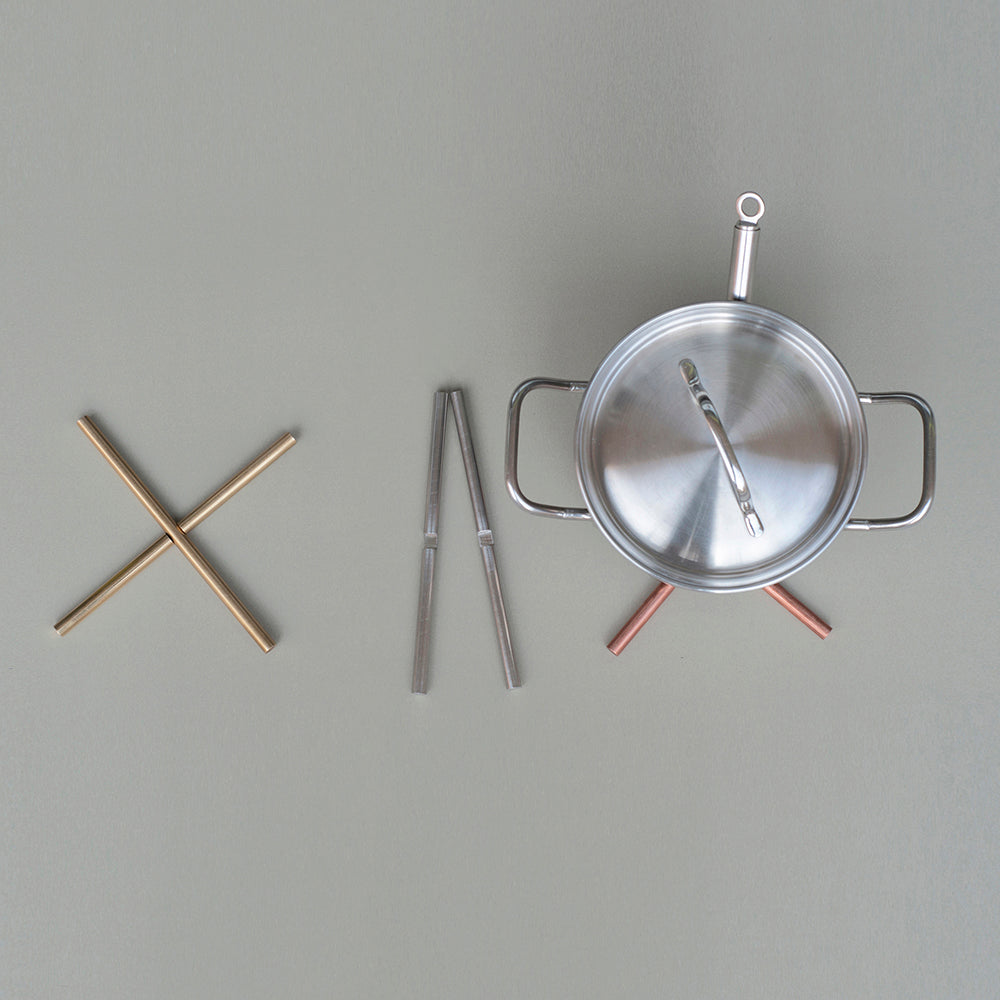 topfuntersetzer / trivet edelstahl