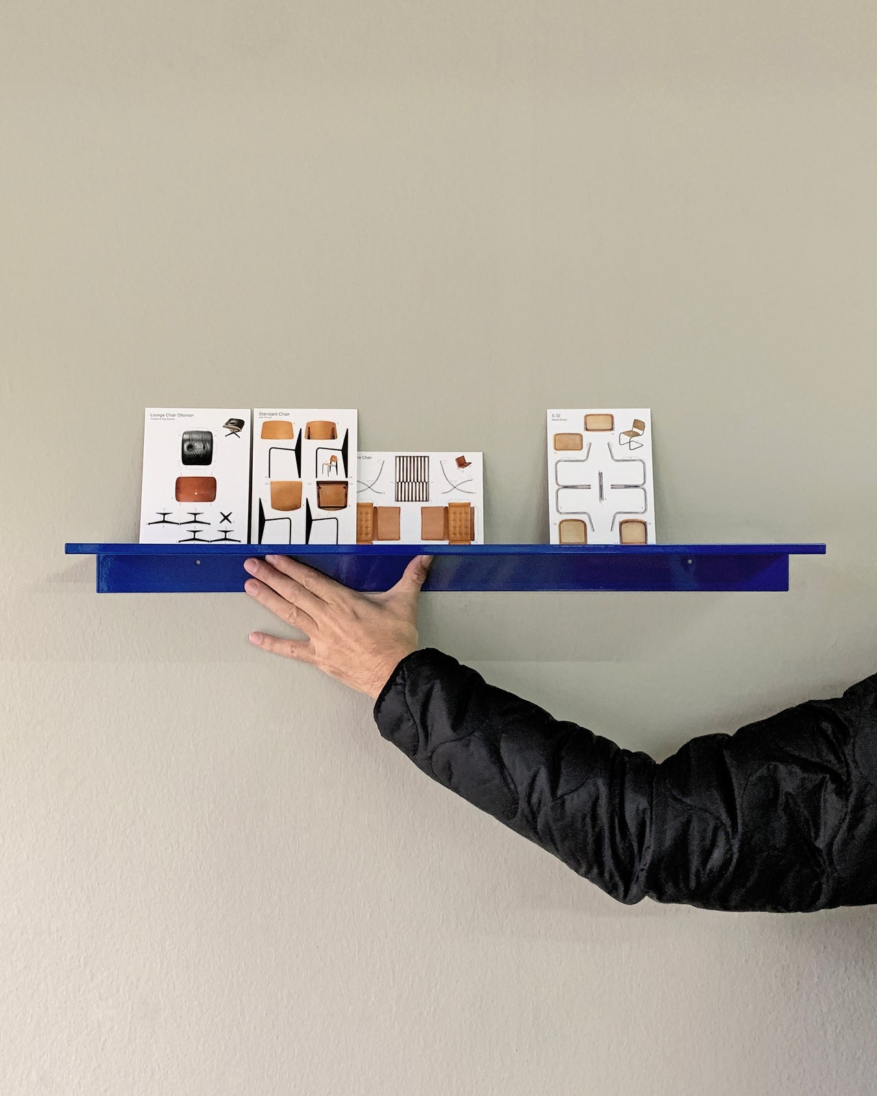 z regal schmal / z shelf slim blau