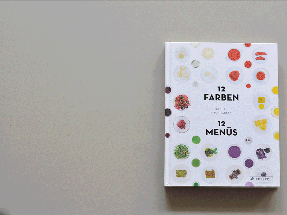 cookbook 12 colors - 12 menus, cooking by colors / designer's cookbook