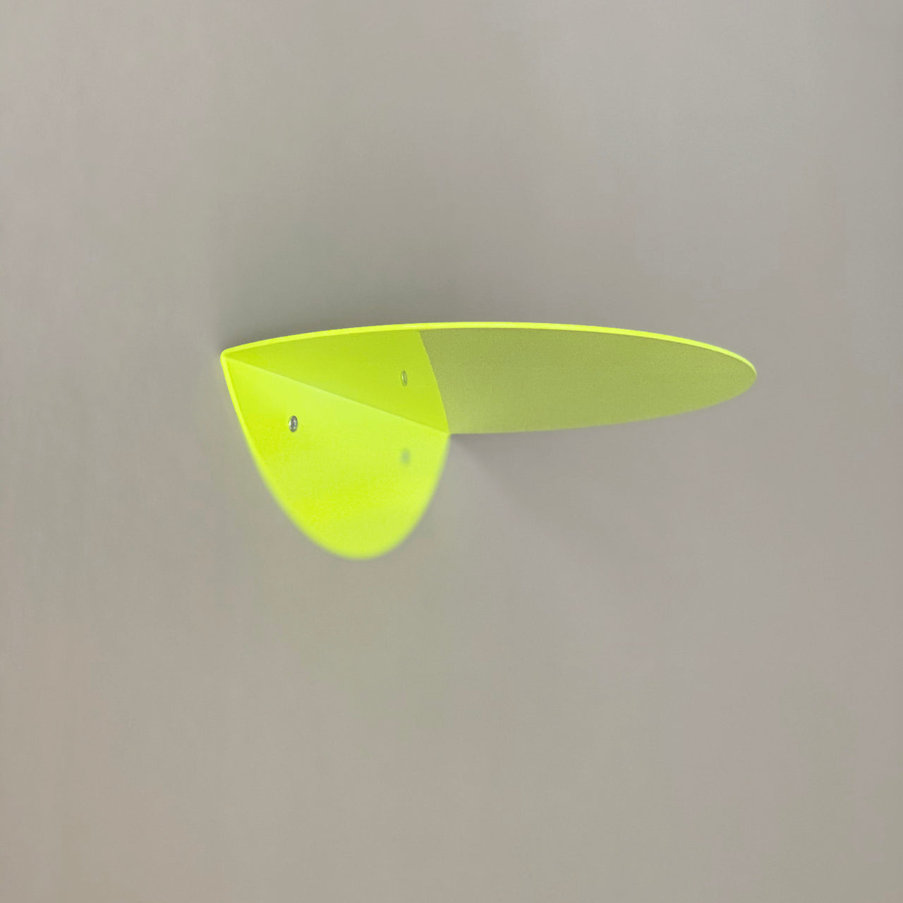 rundes regal / dot shelf neon gelb