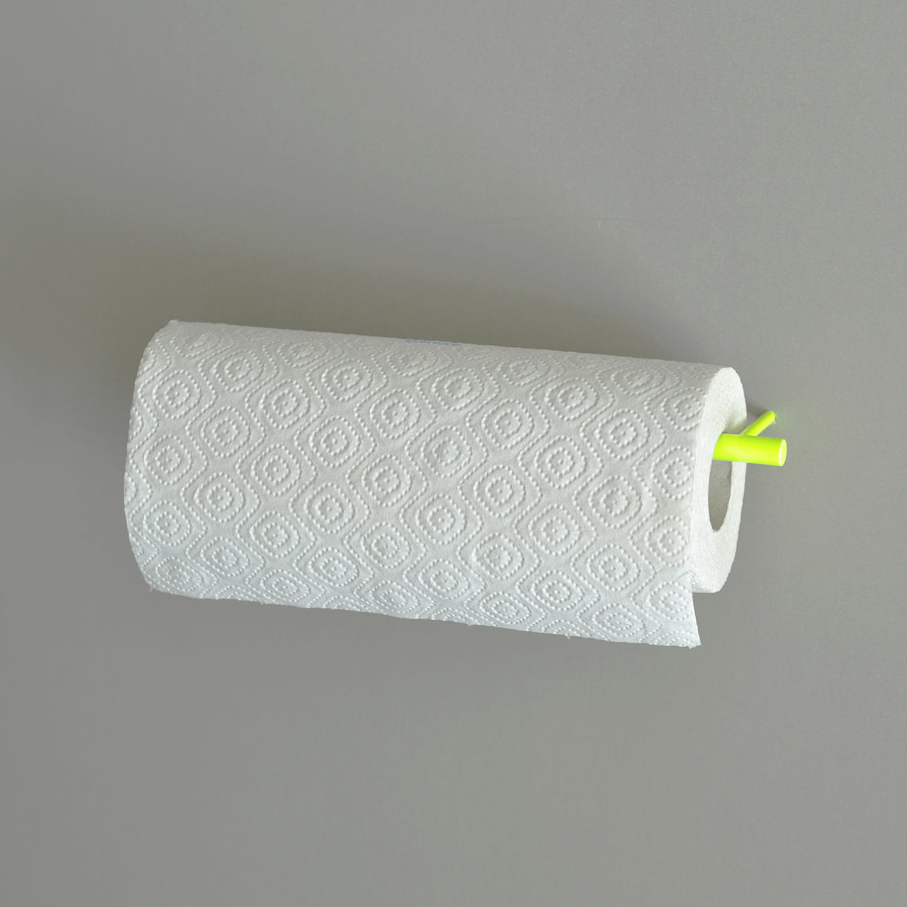 kitchen roll holder / paper towel holder neon yellow