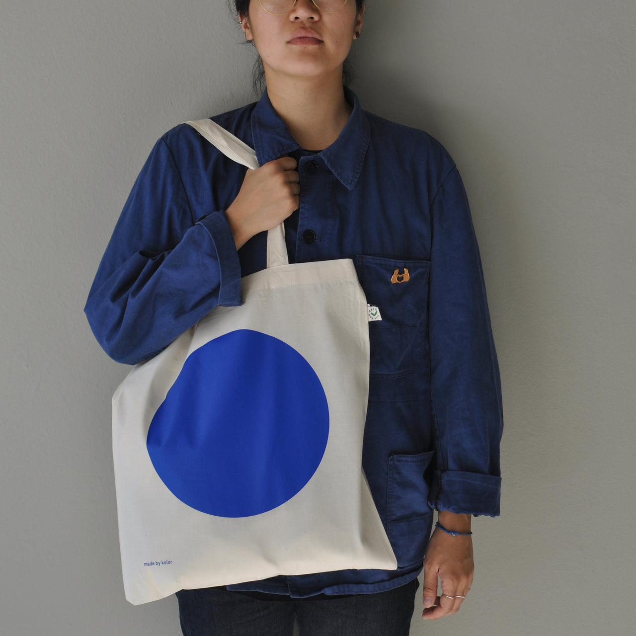 jutebeutel / tote bag dot blau
