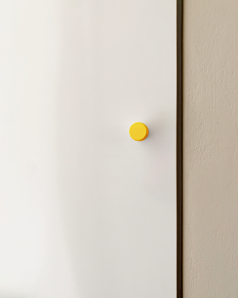 knob L for furniture sunshine yellow