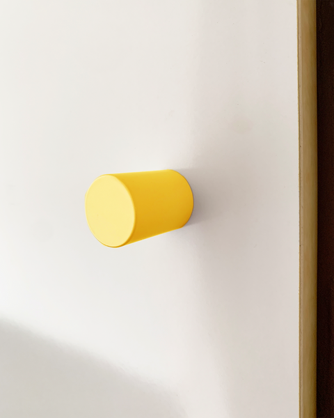  knob L for furniture sunshine yellow