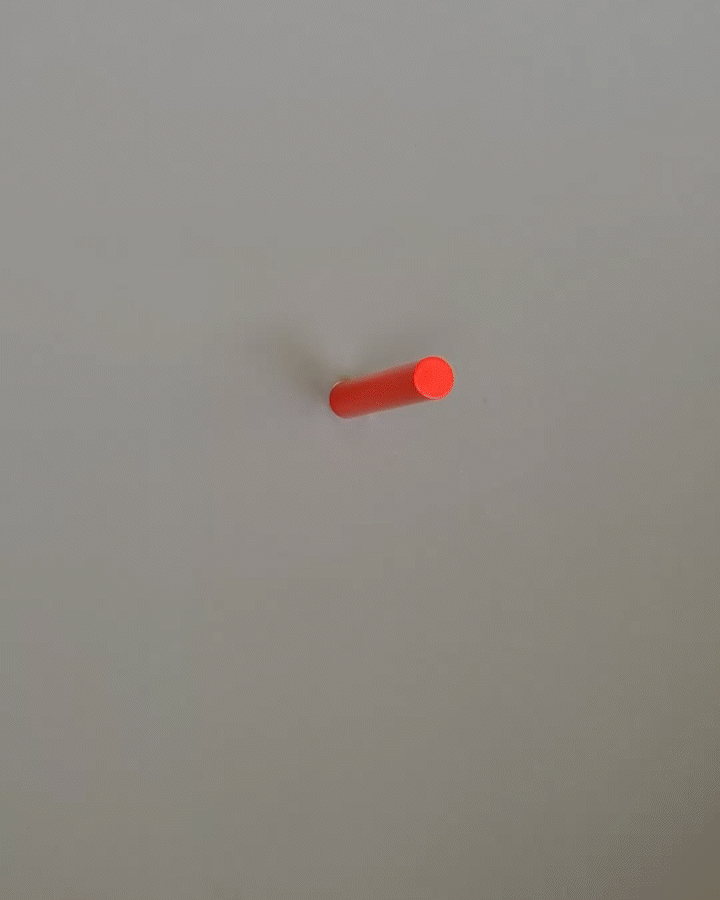 stifthaken L / pin hook L neon rot
