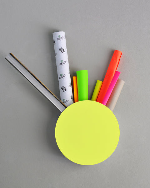  dot box neon yellow