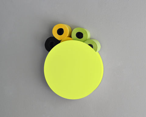  dot box neon yellow