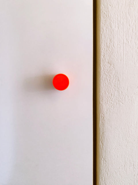  knob L for furniture neon red