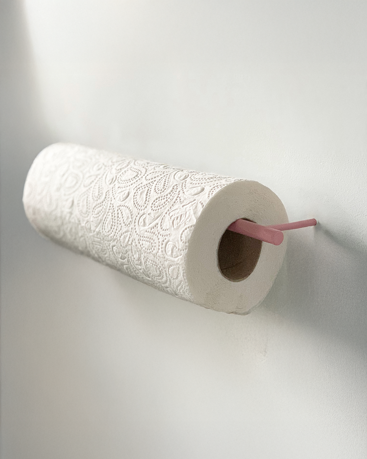 küchenrollenhalter / paper towel holder rosa