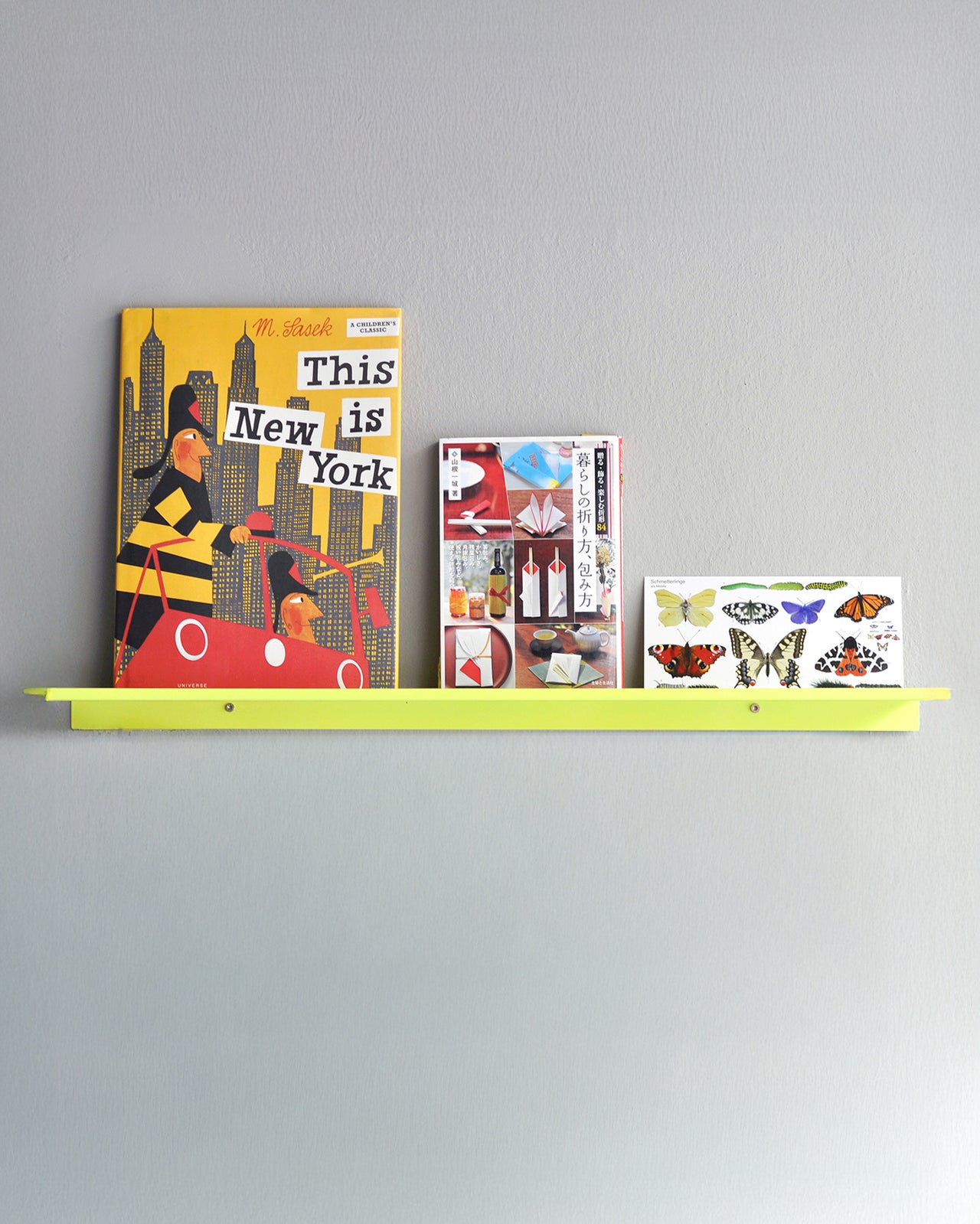 z regal schmal / z shelf slim neon gelb