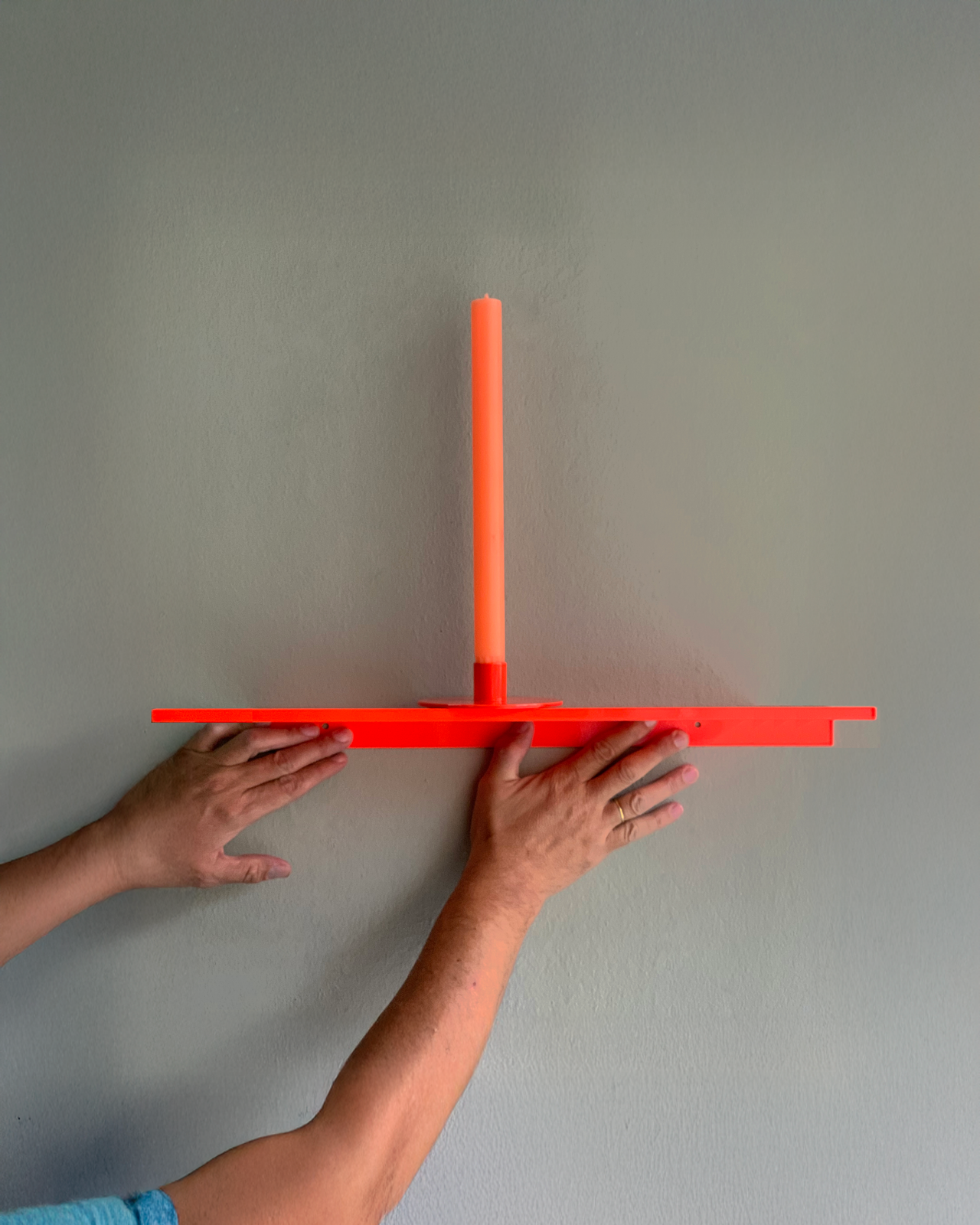 z regal L / z shelf L neon rot