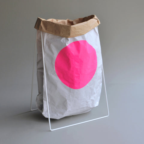  paper bag holder white