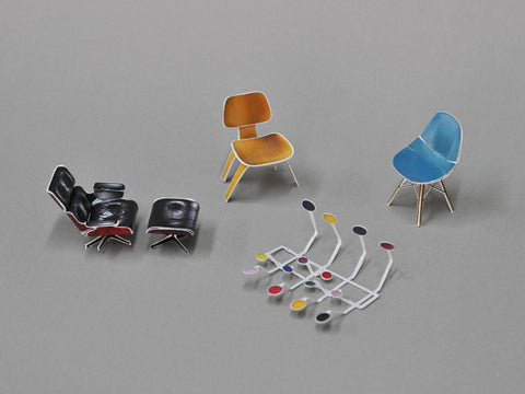 postcard set 1 / classical furniture by eames