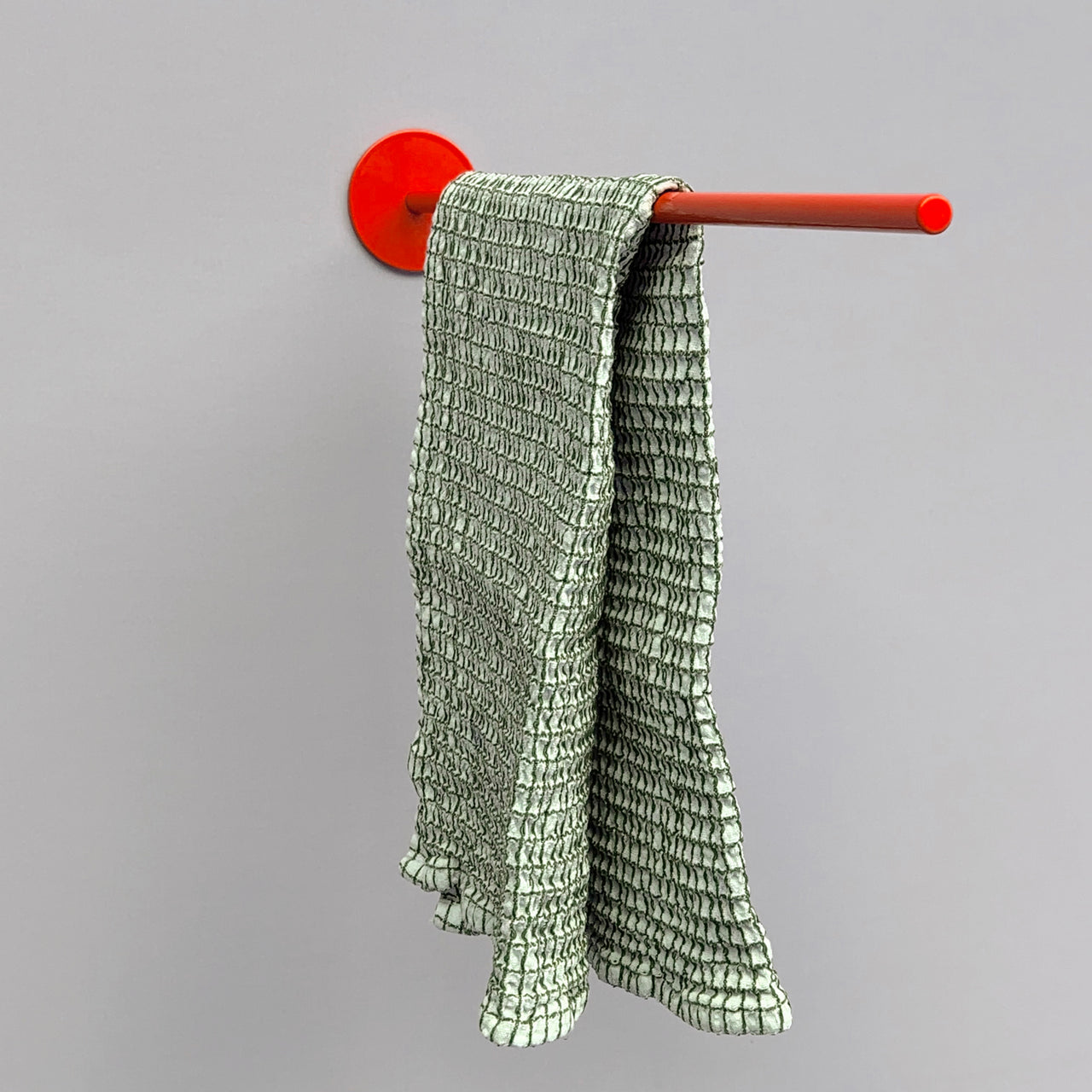 towel holder neon red