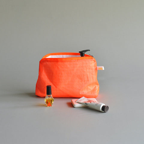 magic zipper pouch neon orange